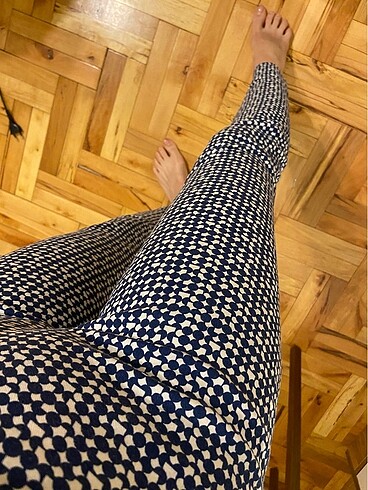 xs Beden lacivert Renk Zara desenli pantolon