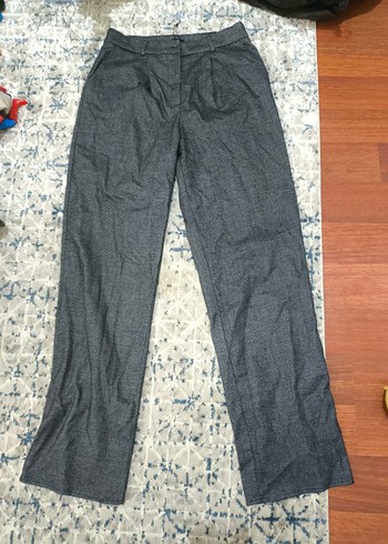 Gri Kadın Denim Pantolon Pilili