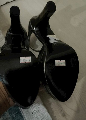 39 Beden siyah Renk Klasik Rugan Topuklu Kadın Ayakkabı
