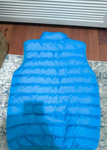 Mavi Şişme Yelek Fermuarlı - Görsel 4