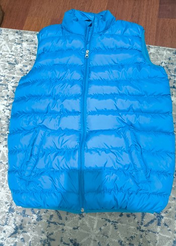 Mavi Şişme Yelek Fermuarlı - Görsel 2