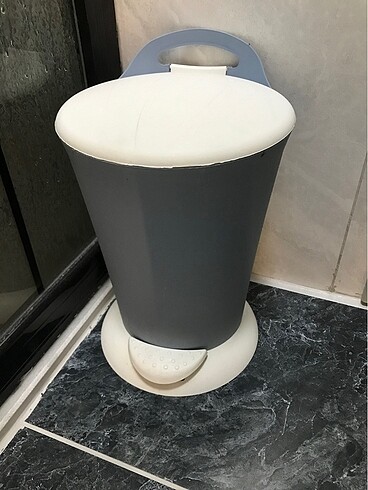 Beden gri Renk Pedallı çöp kovası