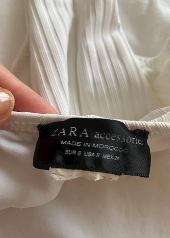 Zara kadın beyaz Mayo - Görsel 7