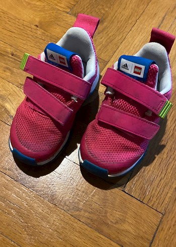 23 Beden Kız Çocuk Pembe Spor Ayakkabı Velcro Bantlı