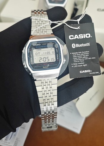 Beden Casio Gri Dijital & Bluetooth Özellikli Orijinal Saat