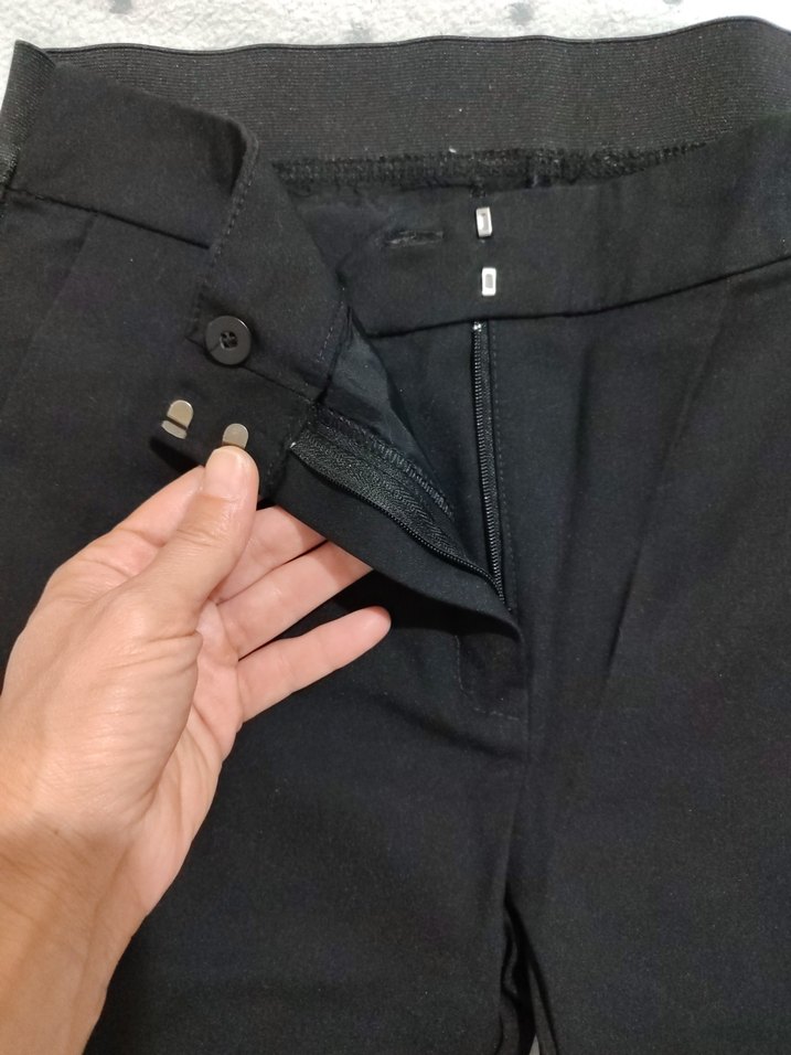 Siyah Kadın Ofis Kumaş Pantolon - Görsel 3