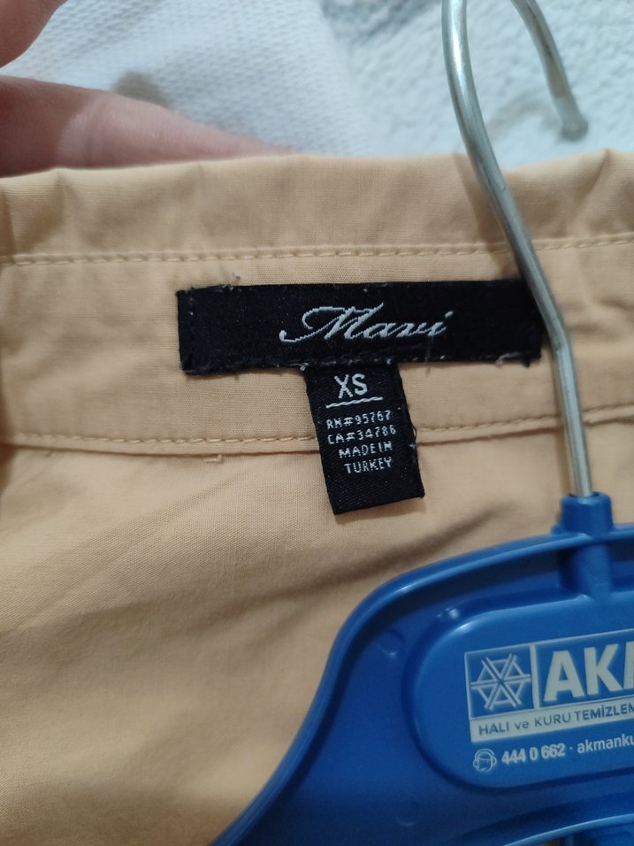 Bej Kadın Keten Gömlek - Görsel 3