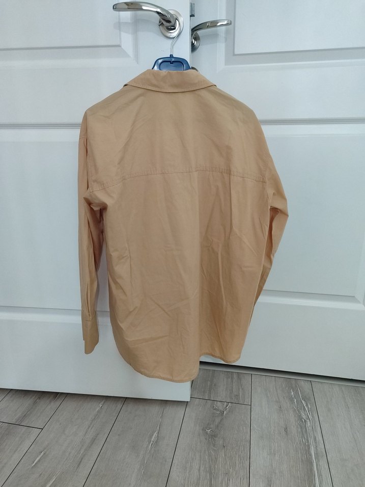 Bej Kadın Keten Gömlek - Görsel 2