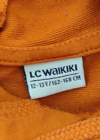 Turuncu Kapüşonlu Uzun Kollu Sweatshirt - Görsel 3