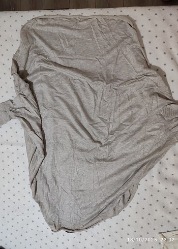 Gri Keten Salaş Kadın Hırka - Görsel 7