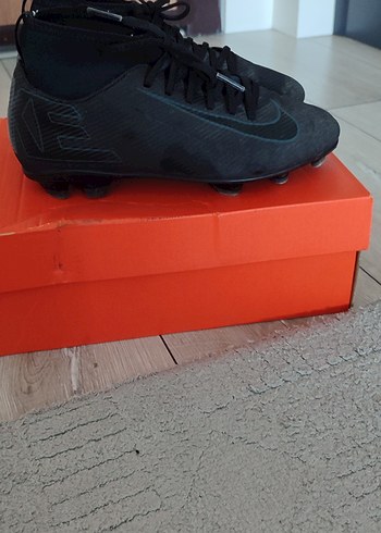 Nike Siyah Erkek çocuk Futbol Ayakkabısı Velcro 36.5 - Görsel 5