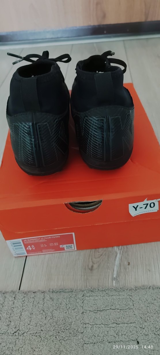 Nike Siyah Erkek çocuk Futbol Ayakkabısı Velcro 36.5 - Görsel 3