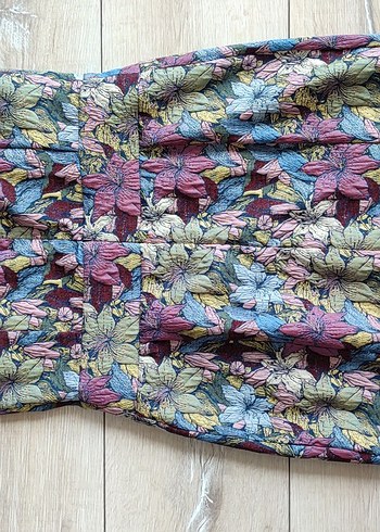 Çiçek Desenli Pilili Uzun Hamile Eteği - Görsel 2