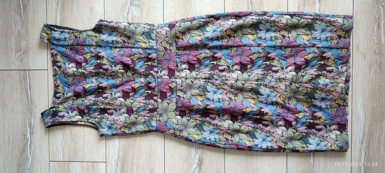 Çiçek Desenli Pilili Uzun Hamile Eteği - Görsel 2