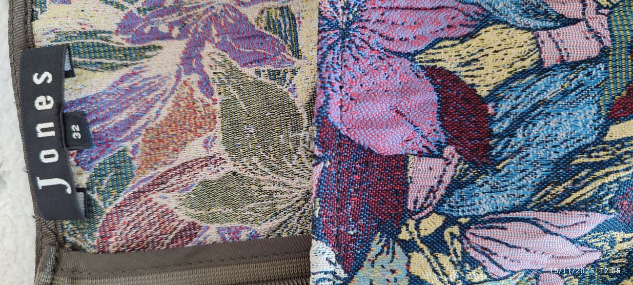 Çiçek Desenli Pilili Uzun Hamile Eteği - Görsel 3