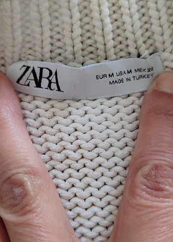 Gri Çizgili Kadın Örgü Kazak - Görsel 3