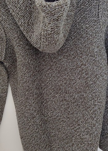 Düğmeli Gri Erkek Çocuk Yün Kaban - Görsel 3