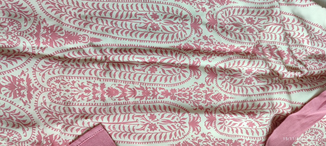 Nakışlı Dantel Detaylı Pembe Hamile Tunik - Görsel 3