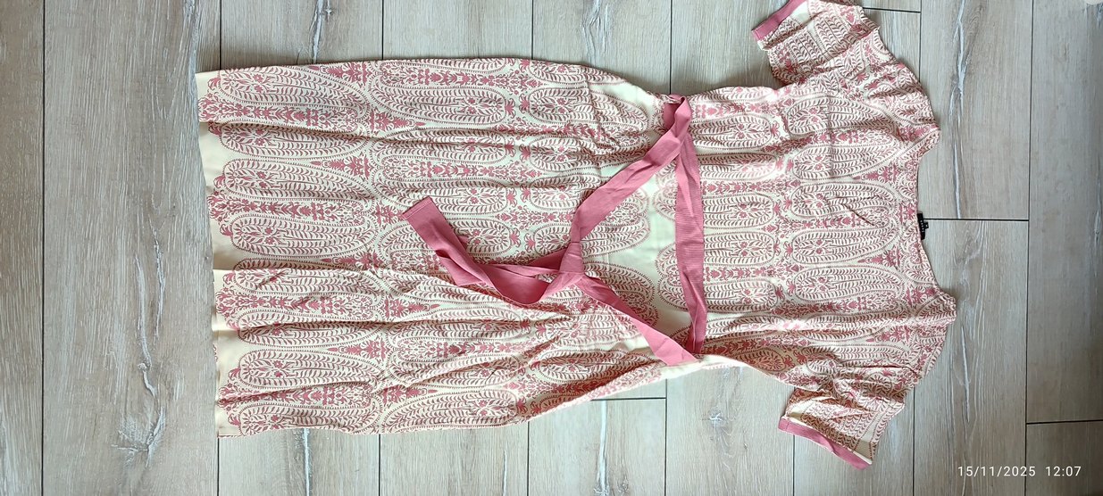 Nakışlı Dantel Detaylı Pembe Hamile Tunik - Görsel 2