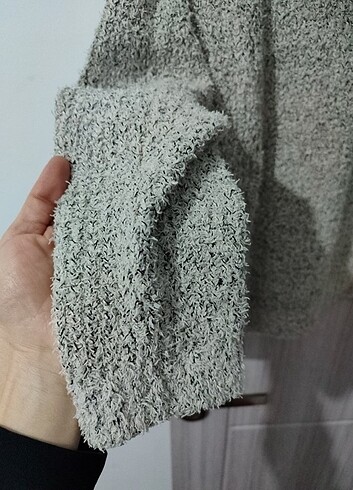 m Beden Mavi jeans kapşonlu kazak