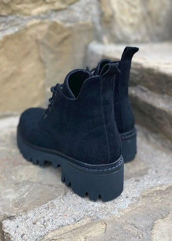 Kadın Siyah Süet Bot - Görsel 3