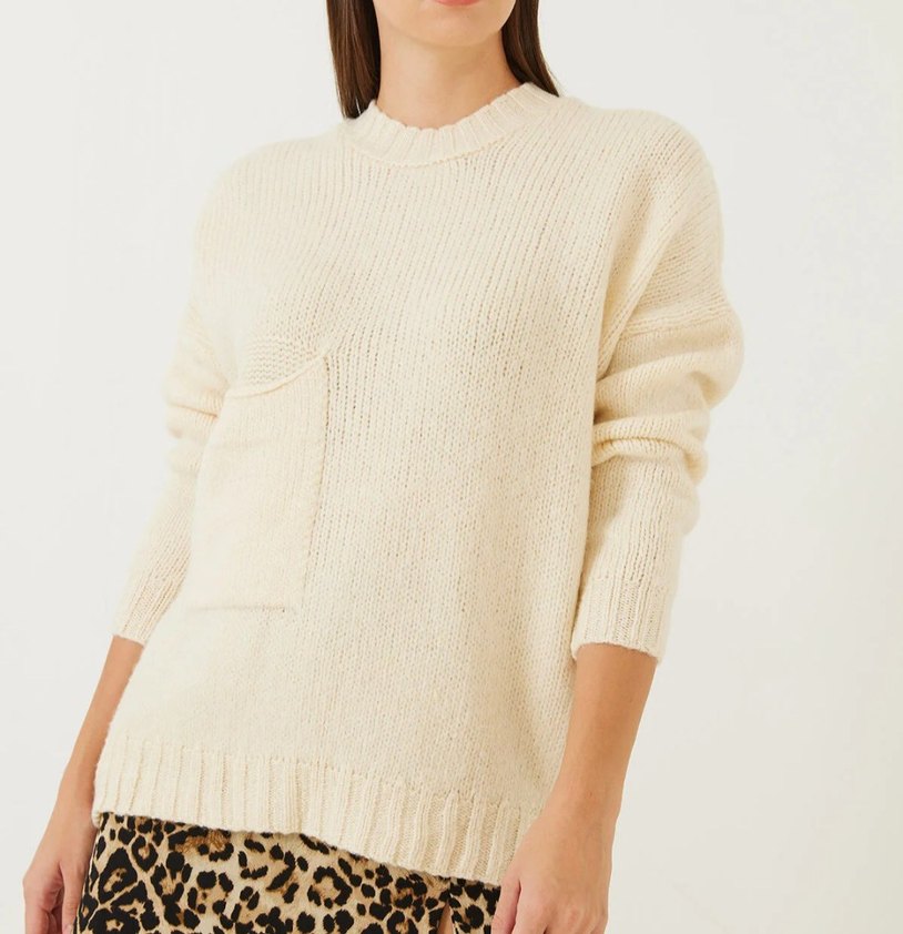 Bej Kadın Triko Kazak - Görsel 5