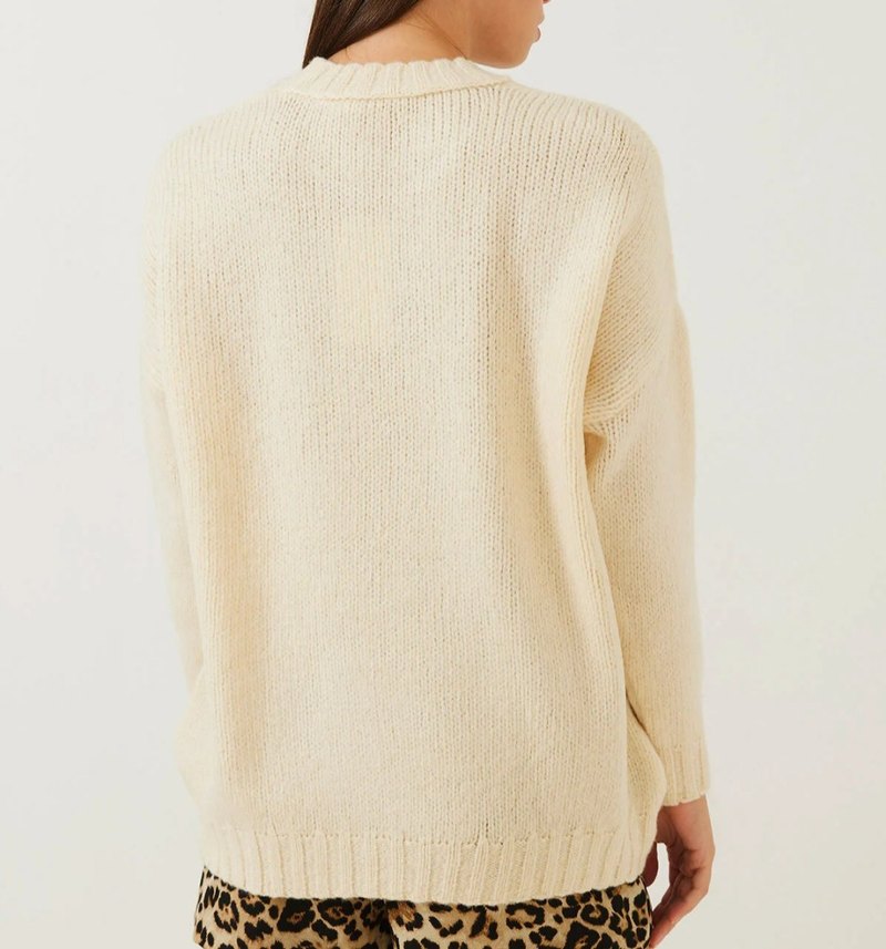 Bej Kadın Triko Kazak - Görsel 3