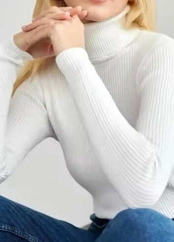 m Beden Kadın slimfit triko kazak
