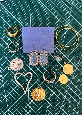  Beden Bohem Vintage Takı Lot