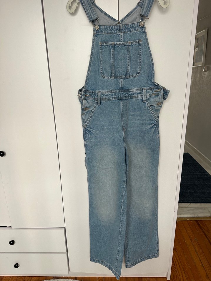 Kadın hamile Mavi KotTulum - Görsel 2