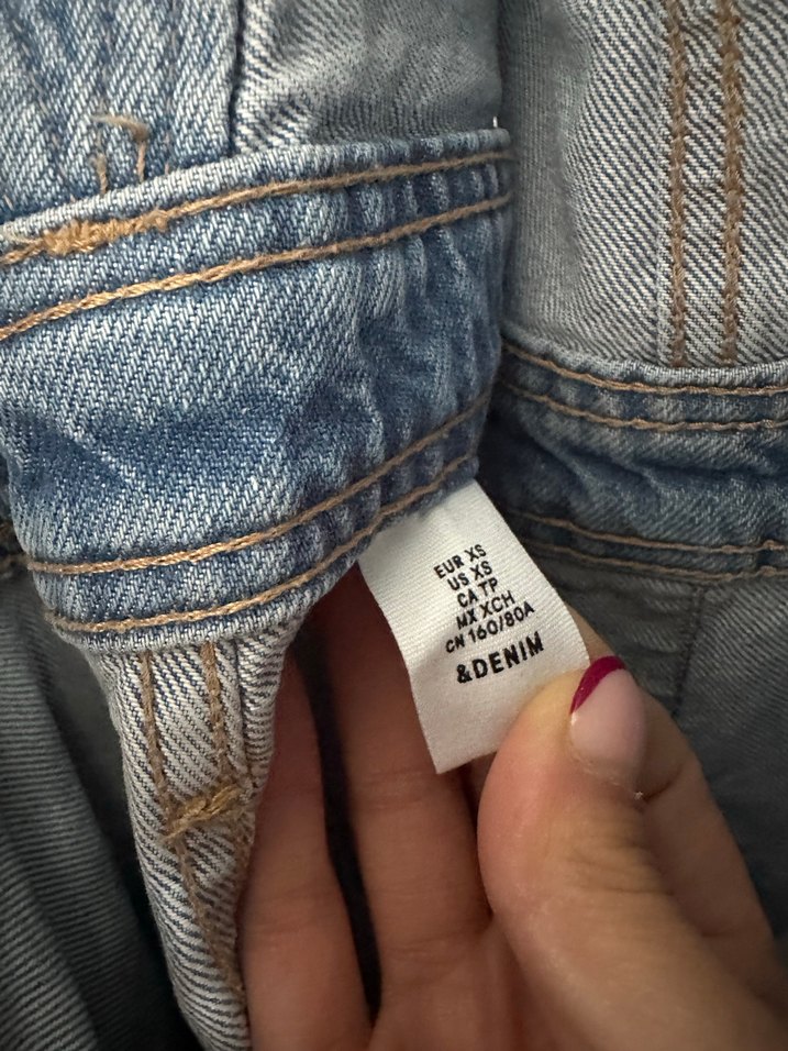 Kadın hamile Mavi KotTulum - Görsel 5