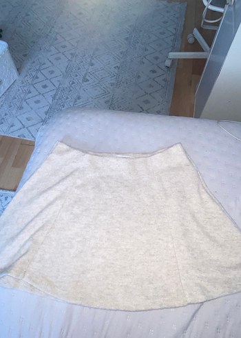 Bershka bej rengi etek - Görsel 4