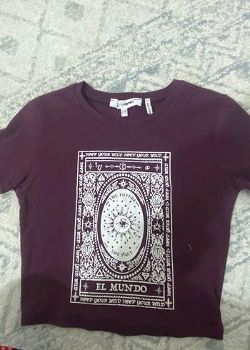 bershka  belden baglamali crop - Görsel 3