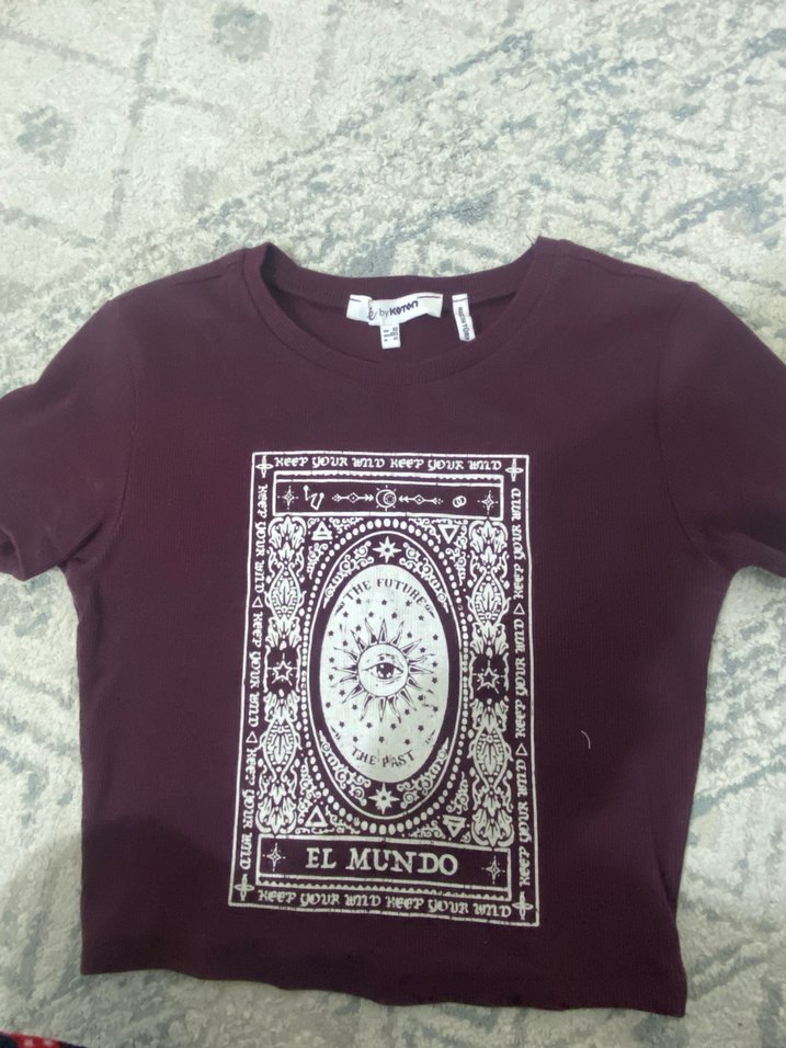 bershka  belden baglamali crop - Görsel 3