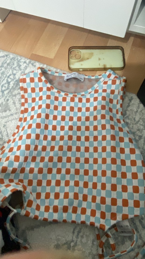 bershka  belden baglamali crop - Görsel 2