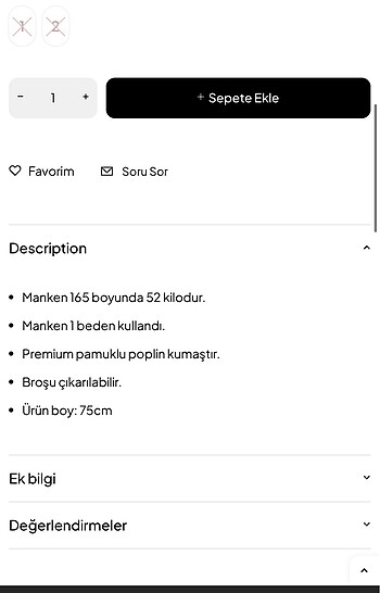 m Beden Premium Bloom broşlu gömlek