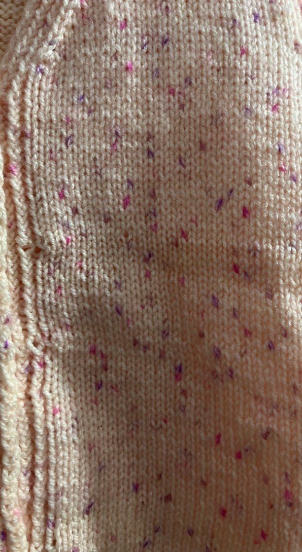 Kız Çocuk Pembe V Yaka Örgü yelek - Görsel 2