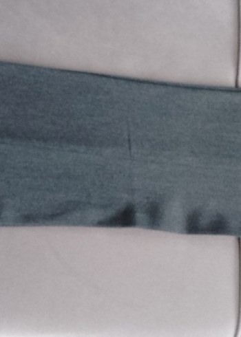 Gri Kadın Kumaş Pantolon Midi Boy - Görsel 3