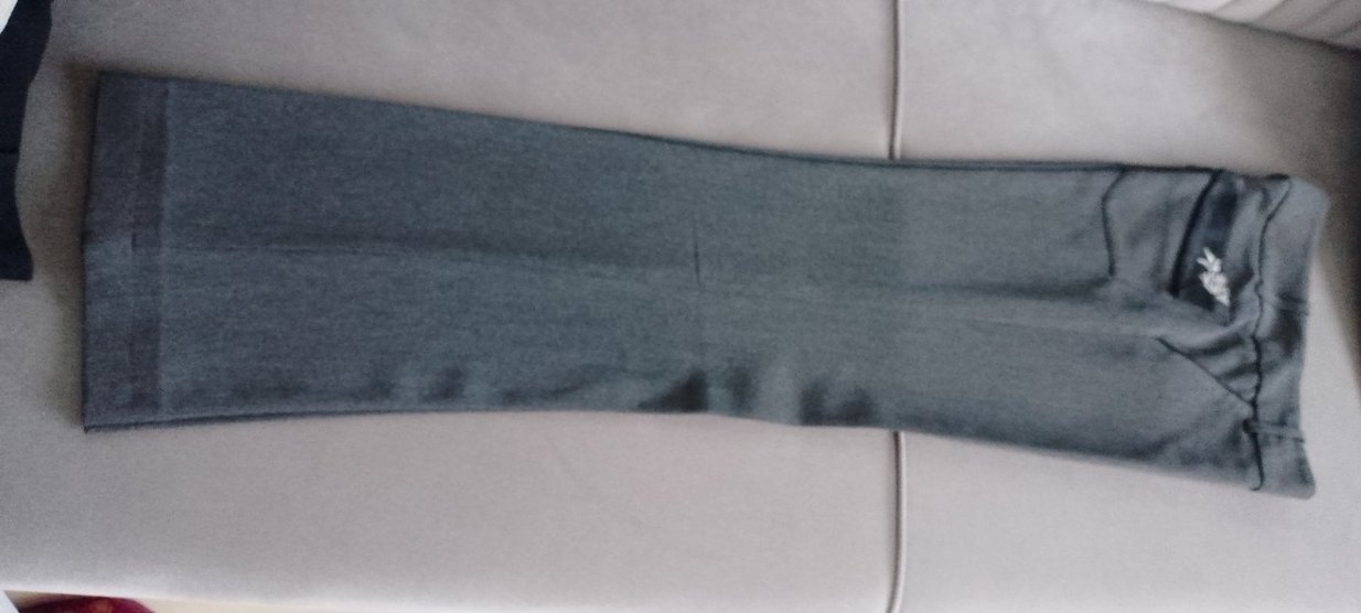 Gri Kadın Kumaş Pantolon Midi Boy - Görsel 3