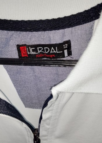 Beyaz Fermuarlı Erkek çocuk Uzun Kollu Polo Tişört - Görsel 4