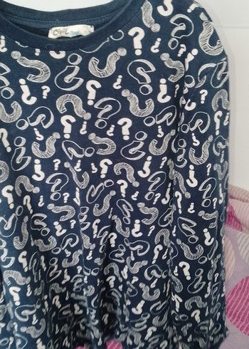 Erkek Çocuk Uzun Kollu Soru İşareti Desenli Sweatshirt - Görsel 4