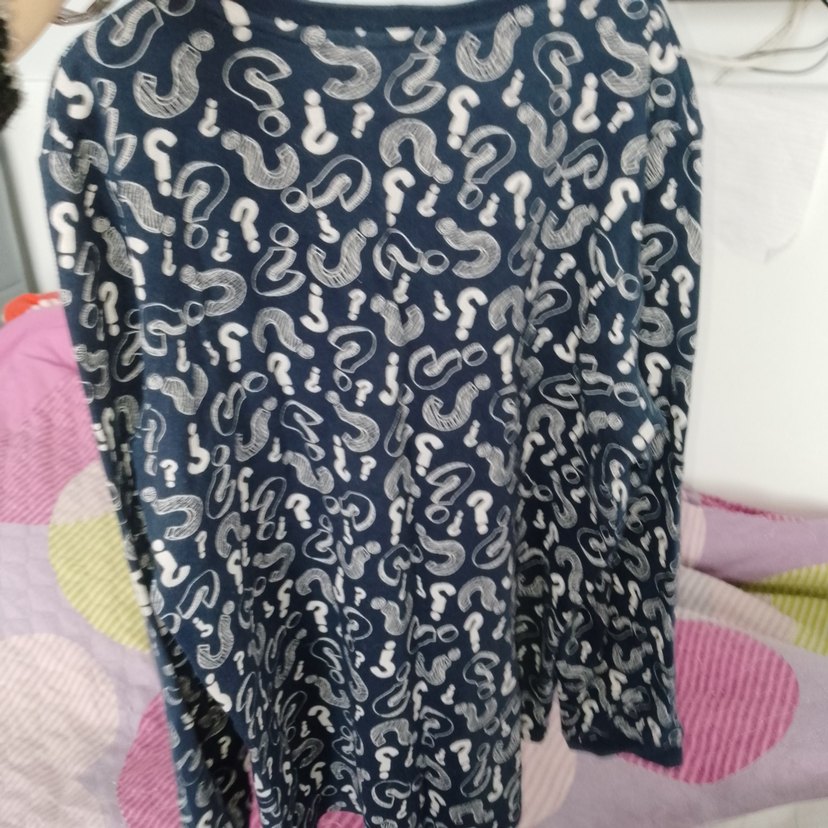 Erkek Çocuk Uzun Kollu Soru İşareti Desenli Sweatshirt - Görsel 2