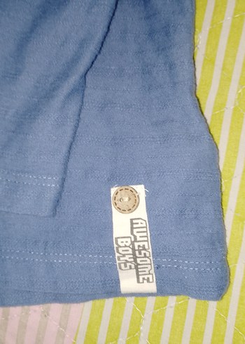 Mavi Pamuklu erkek çocuk sweatshirt - Görsel 4