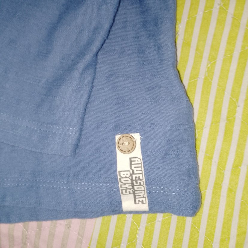 Mavi Pamuklu erkek çocuk sweatshirt - Görsel 4