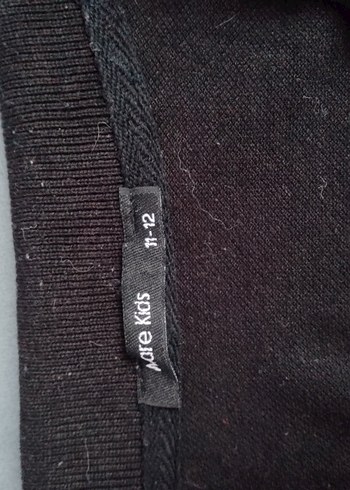 Erkek Siyah Düğmeli Uzun Kollu Sweatshirt - Görsel 6