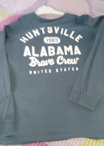 Erkek Gri Baskılı Uzun Kollu Sweatshirt - Görsel 2