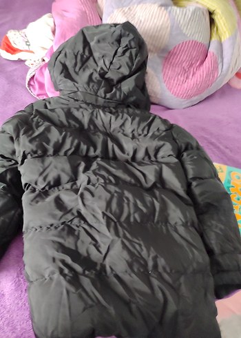 Siyah Fermuarlı erkek çocuk Kışlık mont - Görsel 3