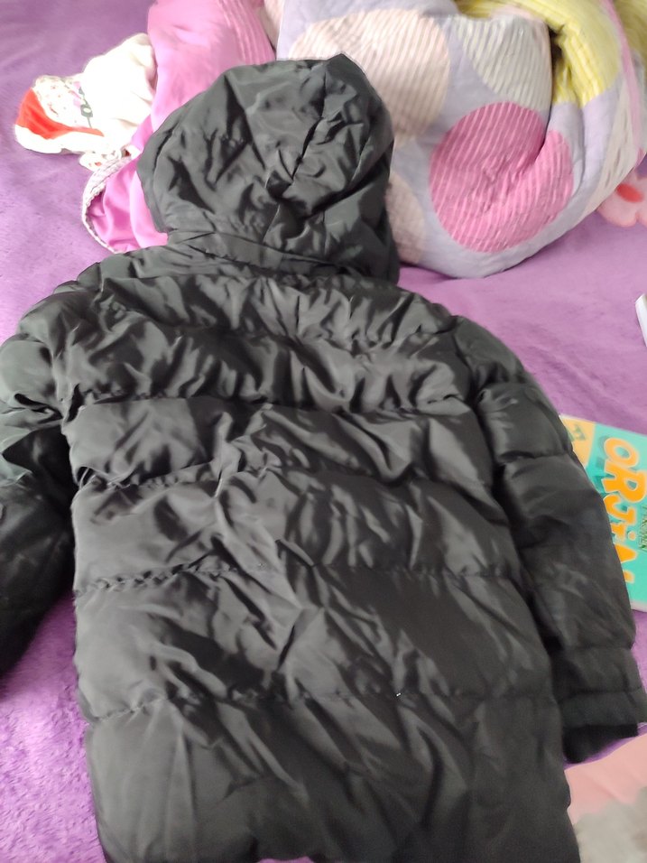 Siyah Fermuarlı erkek çocuk Kışlık mont - Görsel 3