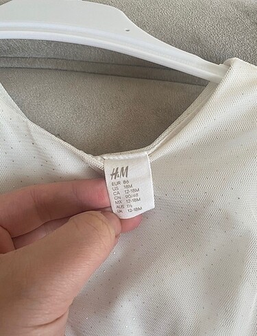 12-18 Ay Beden H&M kız bebek elbise