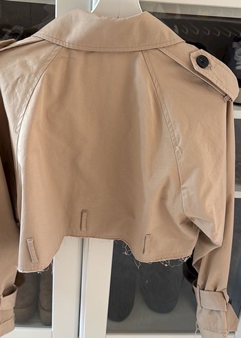 m Beden ten rengi Renk Zara crop trençkot